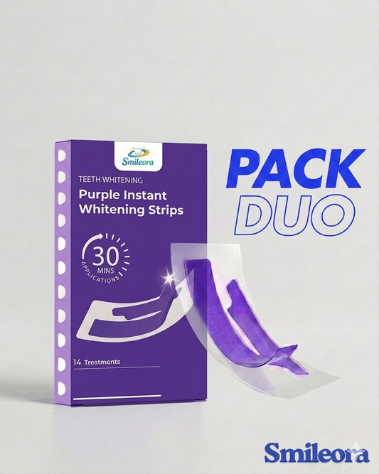 Pack Bandes Blanchissantes : 2 Paquets de Bandes Blanchissantes Smileora (sans peroxyde)